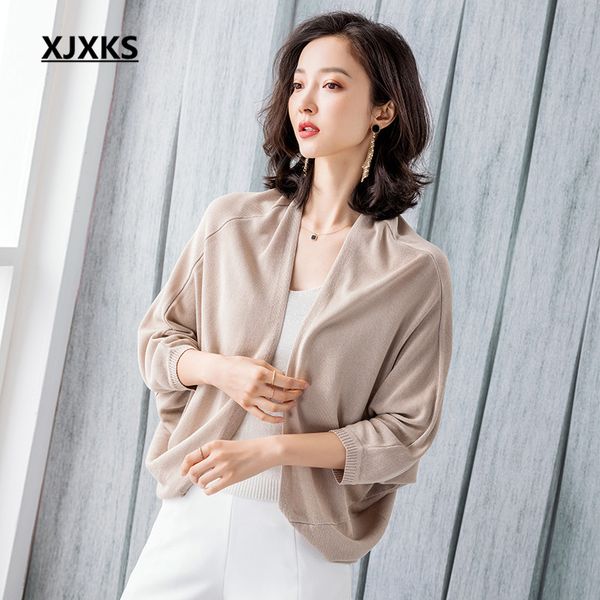 women's knits & tees xjxks 2021 fashion v-neck women spring knitted small coat comfortable casual linen blend thin sweater cardigan, White
women's knits & tees xjxks 2021 fashion v-neck women spring knitted small coat comfortable casual linen blend thin sweater cardigan, White