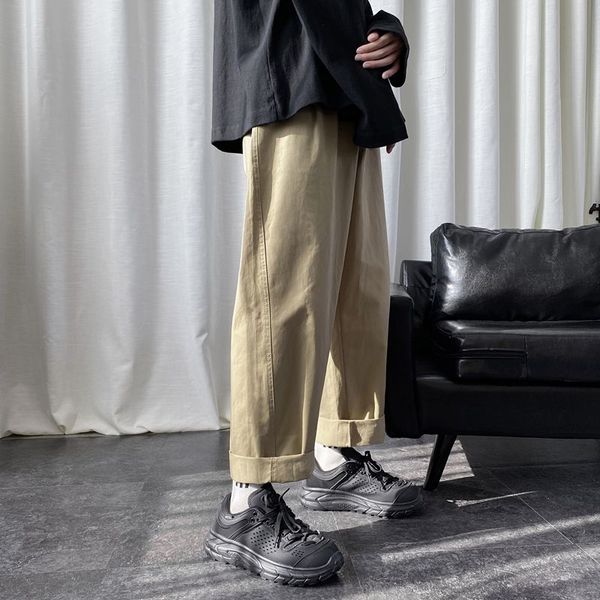 men's pants 2021 spring and autumn youth pure color simple straight fashion casual all-match overalls khaki/black/white
men's pants 2021 spring and autumn youth pure color simple straight fashion casual all-match overalls khaki/black/white