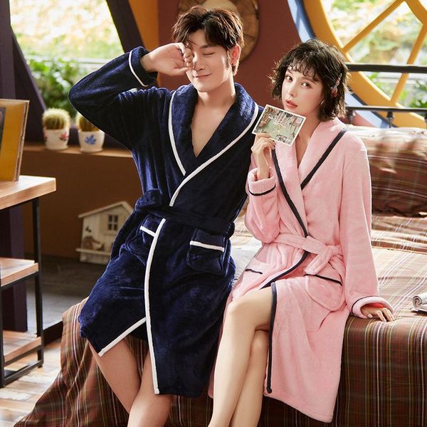 women's sleepwear flannel robes women winter thicken warm long sleeve man bathrobe nightgown lounge bata hombre kimono dressing gown, Black;red
women's sleepwear flannel robes women winter thicken warm long sleeve man bathrobe nightgown lounge bata hombre kimono dressing gown, Black;red