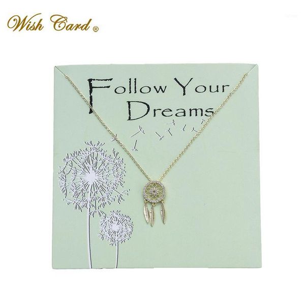 wish card follow your dream gold chian necklace dreamcatcher copper pendant jewelry mother day present friend necklace ey60111, Silver
wish card follow your dream gold chian necklace dreamcatcher copper pendant jewelry mother day present friend necklace ey60111, Silver