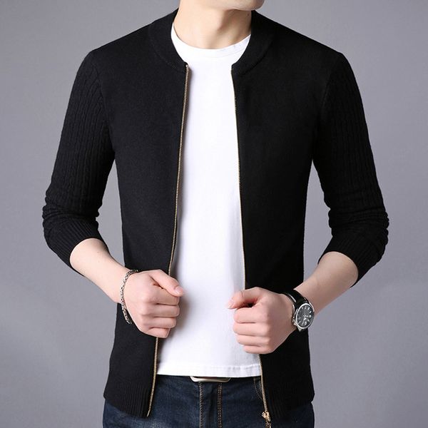 men's sweater male jacket solid color sweaters knitwear warm coat cardigans men clothing, Black;brown
men's sweater male jacket solid color sweaters knitwear warm coat cardigans men clothing, Black;brown