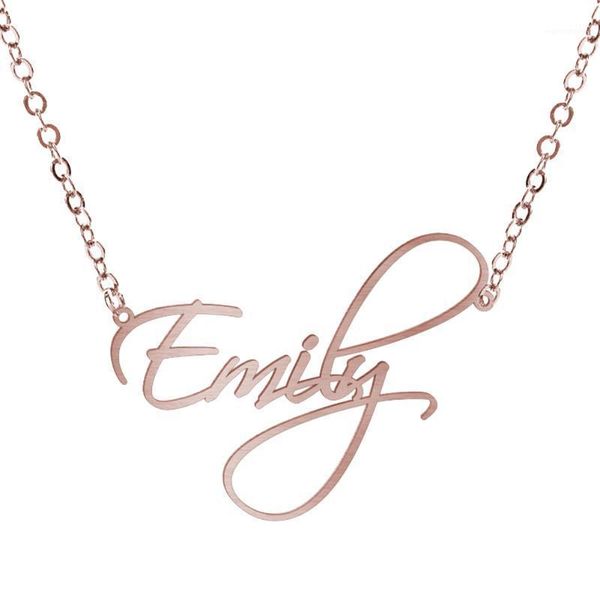 Personality Letters Emily Stainless Steel Necklace Ladies Elegant Fashion Gift XRQ881, Silver
Personality Letters Emily Stainless Steel Necklace Ladies Elegant Fashion Gift XRQ881, Silver
