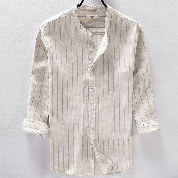 2019 new mens 100% linen striped shirts casual stand-collar mens shirts fashion clothing male1, White;black
2019 new mens 100% linen striped shirts casual stand-collar mens shirts fashion clothing male1, White;black