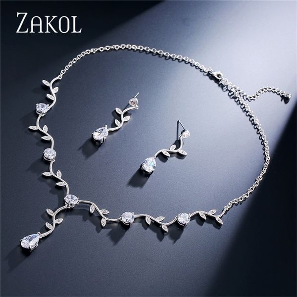 zakol classic white color/ rose gold color cubic zirconia gift for women jewelry sets with elegant plant bijoux fssp233 201222, Slivery;crystal
zakol classic white color/ rose gold color cubic zirconia gift for women jewelry sets with elegant plant bijoux fssp233 201222, Slivery;crystal