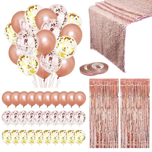 bs7kv party decoration set rain curtain flag curtain table ribbon tablecloth sequins ribbon sequins tablecloth 30*275cm rose gold gold door
bs7kv party decoration set rain curtain flag curtain table ribbon tablecloth sequins ribbon sequins tablecloth 30*275cm rose gold gold door