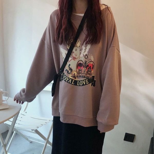 morfq fake long-sleeved ancient style style letter printing personalized sweater sweater women's 2020 autumn new fashionable loose west, Black
morfq fake long-sleeved ancient style style letter printing personalized sweater sweater women's 2020 autumn new fashionable loose west, Black