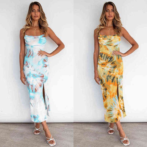 casual dresses women's clothing temperament split skirt printed suspender dresses, Black;gray
casual dresses women's clothing temperament split skirt printed suspender dresses, Black;gray