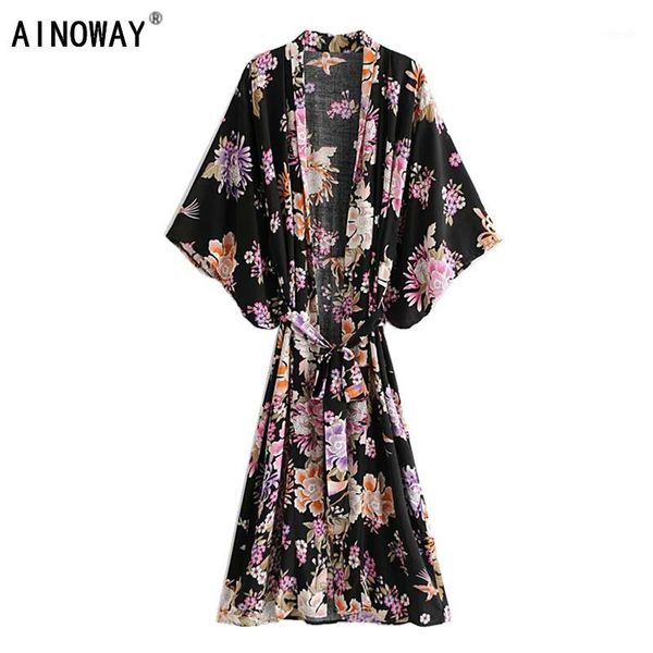 vintage chic women floral print sashes bohemian kimono ladies v neck batwing sleeves rayon cotton boho robe1, White
vintage chic women floral print sashes bohemian kimono ladies v neck batwing sleeves rayon cotton boho robe1, White