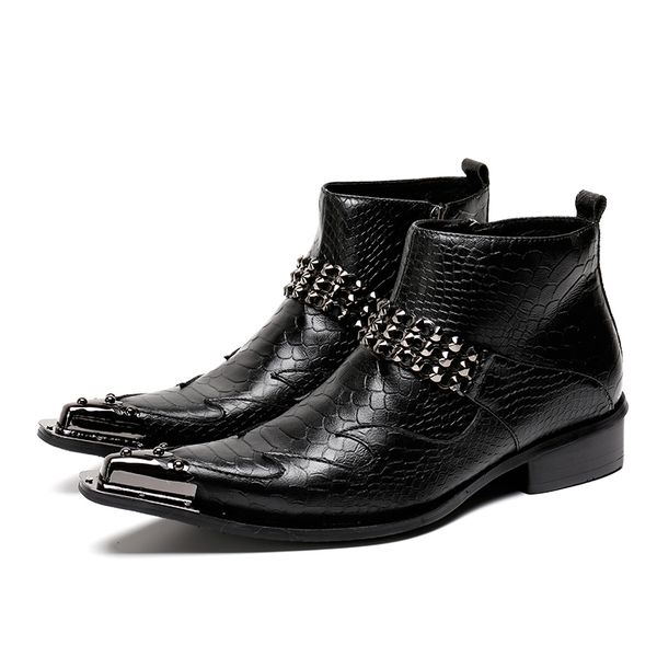 2020 autumn genuine leather rubber rainboots ankle working men steel toe boots ygyz, Black
2020 autumn genuine leather rubber rainboots ankle working men steel toe boots ygyz, Black