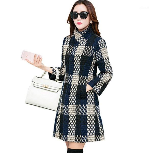 fashionable wild women's high-quality mid-length woolen coat autumn and winter new version of the slim collar collar tweed coat1, Black
fashionable wild women's high-quality mid-length woolen coat autumn and winter new version of the slim collar collar tweed coat1, Black