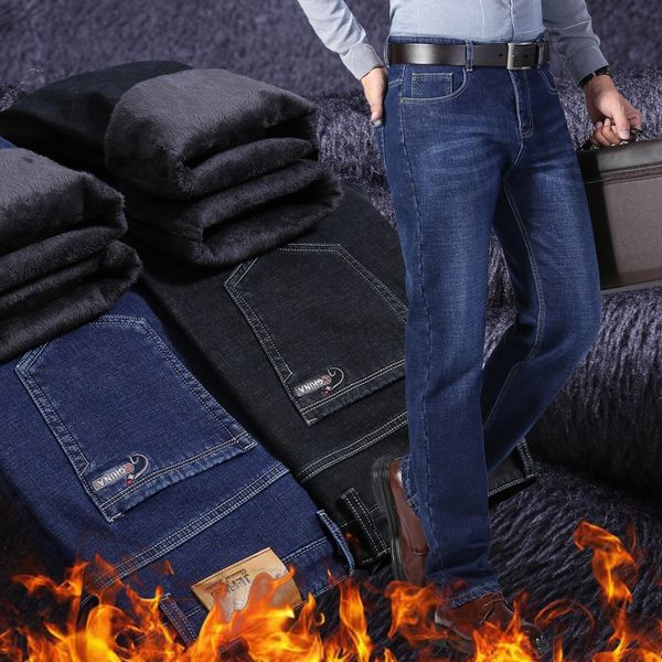 kwq1y autumn winter plush and thickened warm and jeansjeans men's loose straight tube warm straight tube business men's plush jean, Blue
kwq1y autumn winter plush and thickened warm and jeansjeans men's loose straight tube warm straight tube business men's plush jean, Blue