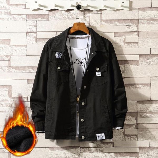 designer men's thickened coat autumn and winter 2020 new tooling korean fashion fat size denim jacket black friday 2021 deals, Gray
designer men's thickened coat autumn and winter 2020 new tooling korean fashion fat size denim jacket black friday 2021 deals, Gray