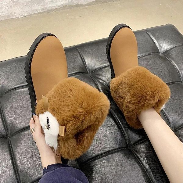 lucyever 2020 fluffy big fur warm snow boots for women winter short plush ankle boots woman comfortable flat heel platform shoes #hn71, Black
lucyever 2020 fluffy big fur warm snow boots for women winter short plush ankle boots woman comfortable flat heel platform shoes #hn71, Black