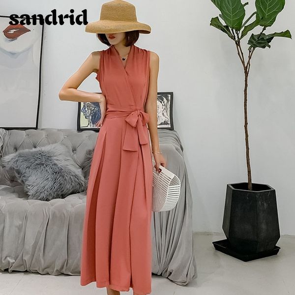 sandrid a new summer style of sleeveless, wide-leg jumpsuit for women y200904, Black;white
sandrid a new summer style of sleeveless, wide-leg jumpsuit for women y200904, Black;white