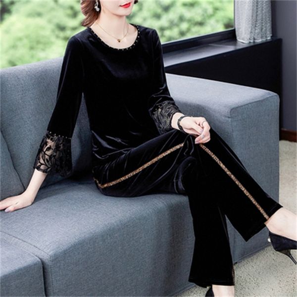 women's case velvet luxury tracksuit piece all femme two elegant pieces of pantalon pants hkc4, White
women's case velvet luxury tracksuit piece all femme two elegant pieces of pantalon pants hkc4, White
