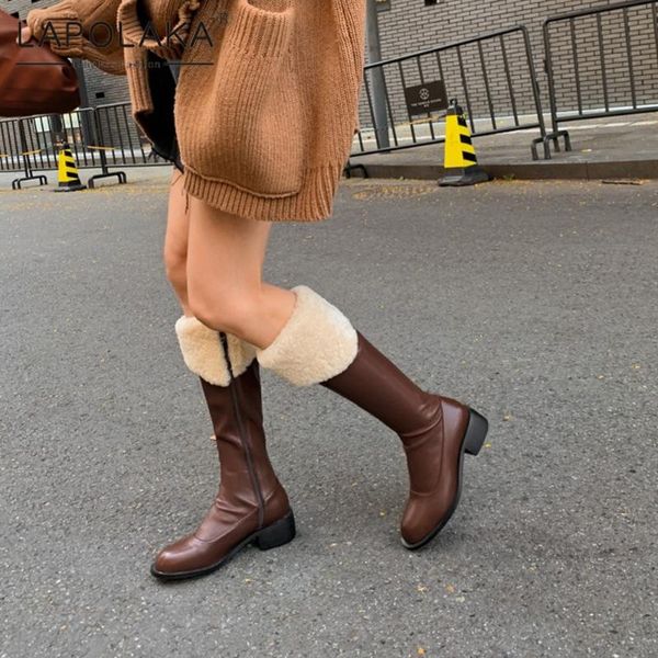 boots lapolaka 2021 fashion genuine cow leather luxury woman shoes zipper elegant winter snow ladies, Black
boots lapolaka 2021 fashion genuine cow leather luxury woman shoes zipper elegant winter snow ladies, Black