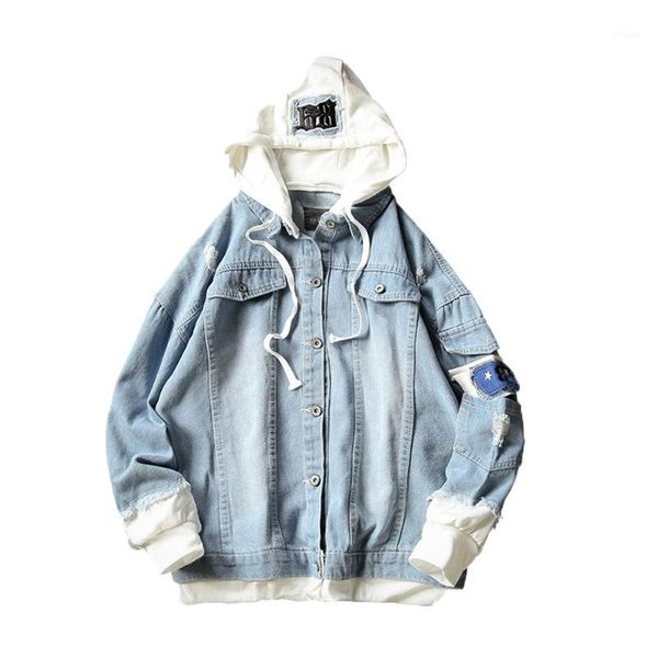 kancoold mens splicing denim printed button hoodie coat men regular slim fit long sleeve hooded sweatshirt blouse nov221, Black
kancoold mens splicing denim printed button hoodie coat men regular slim fit long sleeve hooded sweatshirt blouse nov221, Black