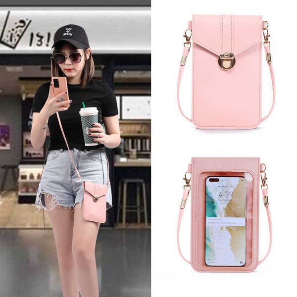 cell phone touch screen pouch smartphone wallet leather shoulder strap female for iphone bags 2022
cell phone touch screen pouch smartphone wallet leather shoulder strap female for iphone bags 2022