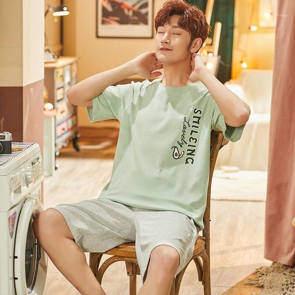 men summer cotton short-sleeved shorts pajamas set thin section home suit multi styles l-xxxl plus sizes mens sleepwear pajamas1, Black;brown
men summer cotton short-sleeved shorts pajamas set thin section home suit multi styles l-xxxl plus sizes mens sleepwear pajamas1, Black;brown