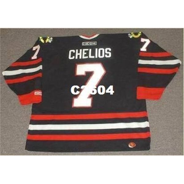 mens #7 chris chelios chicago blackhawks 1998 ccm retro alternate hockey jersey or custom any name or number retro jersey, Black
mens #7 chris chelios chicago blackhawks 1998 ccm retro alternate hockey jersey or custom any name or number retro jersey, Black