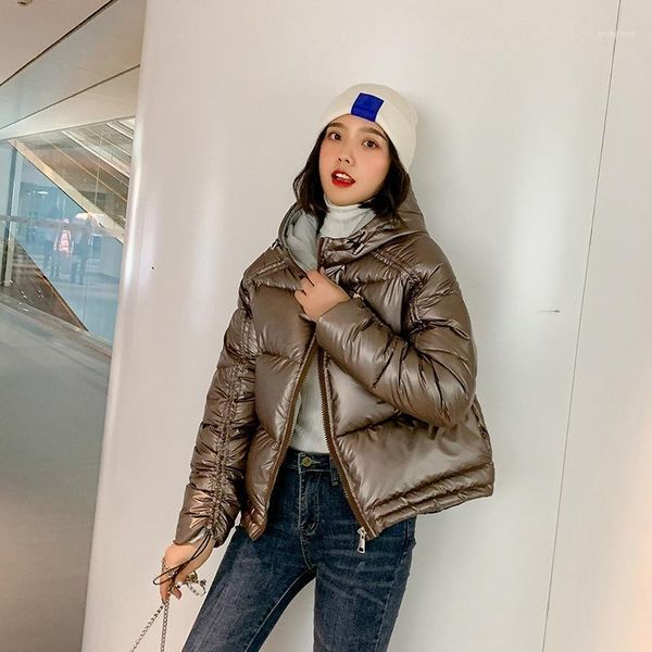 fashion glossy winter cotton padded jacket ladies coat short thicken full sleeve solid hooded women warm winter coat down parka1, Black
fashion glossy winter cotton padded jacket ladies coat short thicken full sleeve solid hooded women warm winter coat down parka1, Black