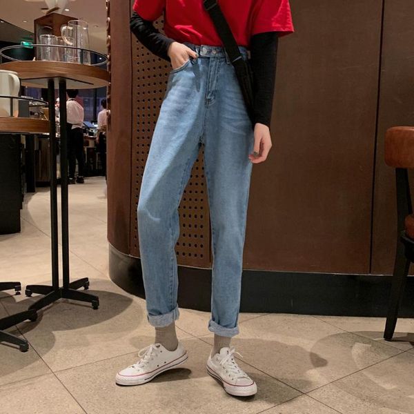 women's jeans basic blue women straight cotton denim pants wrinkels wash loose design long
women's jeans basic blue women straight cotton denim pants wrinkels wash loose design long