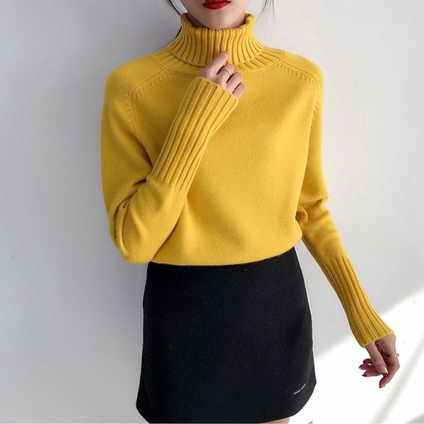 ohryiyie spring autumn women knitted turtleneck sweater casual soft jumper slim cashmere elasticity pullovers female 201203, White;black
ohryiyie spring autumn women knitted turtleneck sweater casual soft jumper slim cashmere elasticity pullovers female 201203, White;black