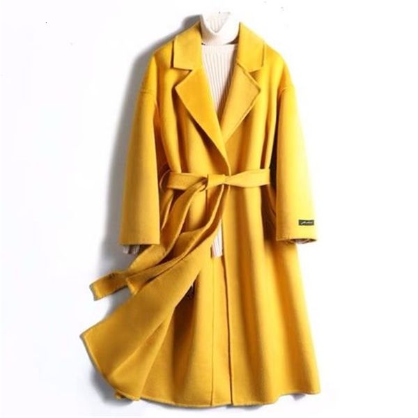 2021 new spring and autumn fashion new style double in the face of cashmere women's clothing mid-length knee slimming wool coat aplq, Black
2021 new spring and autumn fashion new style double in the face of cashmere women's clothing mid-length knee slimming wool coat aplq, Black
