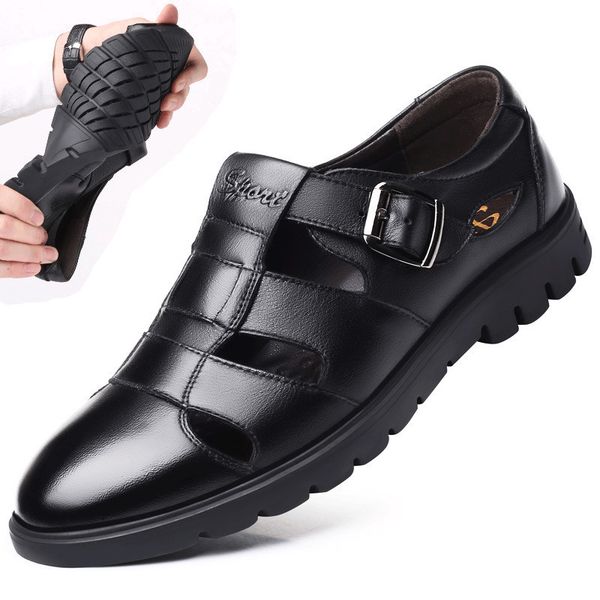 genuine outdoor casual leather sandals for men beach roman shoes plus size 38-47 jkpudun t200420, Black
genuine outdoor casual leather sandals for men beach roman shoes plus size 38-47 jkpudun t200420, Black