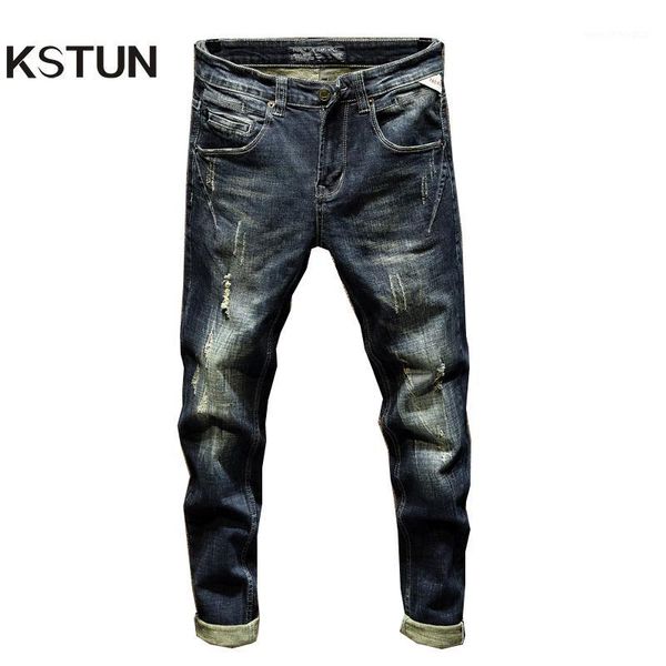 men's jeans kstun biker for men ripped pants slim fit dark blue stretch hip hop streetwear frayed mens clothing jean homme1
men's jeans kstun biker for men ripped pants slim fit dark blue stretch hip hop streetwear frayed mens clothing jean homme1