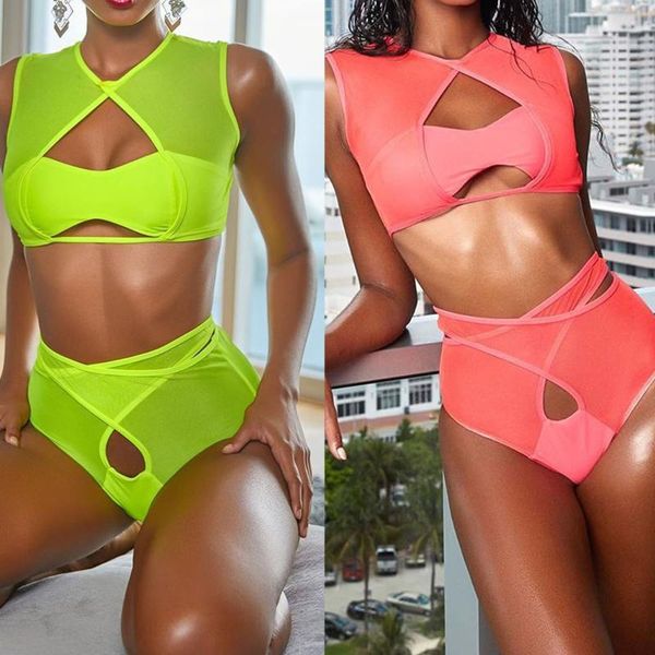women's fashion mesh pure color hollow bikini two-piece sport swimsuit swim suit women swimwear bathing suit women, White;black
women's fashion mesh pure color hollow bikini two-piece sport swimsuit swim suit women swimwear bathing suit women, White;black