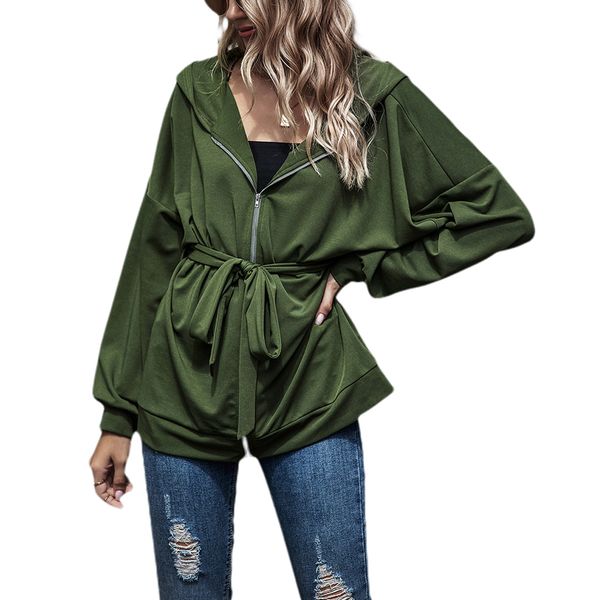 stylish women coat solid color cardigan autumn winter bat sleeve zipper lace-up casual hooded long streetwear kg-146, Black;brown
stylish women coat solid color cardigan autumn winter bat sleeve zipper lace-up casual hooded long streetwear kg-146, Black;brown