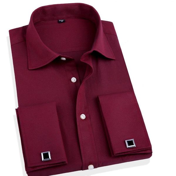 men's dress shirts fashion men business french cuff button cotton solid shirt with long sleeve slim fit designer, White;black
men's dress shirts fashion men business french cuff button cotton solid shirt with long sleeve slim fit designer, White;black