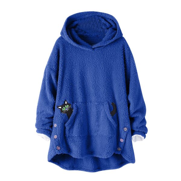 hoodies for teen girls women button hooded pullover loose sweater plus size thicken plush blouse kg-1015, Black
hoodies for teen girls women button hooded pullover loose sweater plus size thicken plush blouse kg-1015, Black