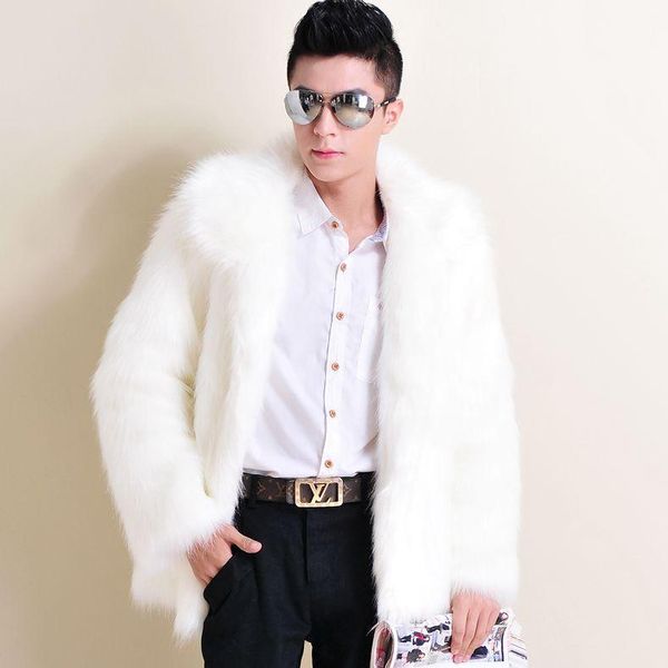 casual turn-dwon collar faux fur coat jackets for men 2020 winter furry outerwear plus size thicken fake fur overcoats xl652, Black
casual turn-dwon collar faux fur coat jackets for men 2020 winter furry outerwear plus size thicken fake fur overcoats xl652, Black