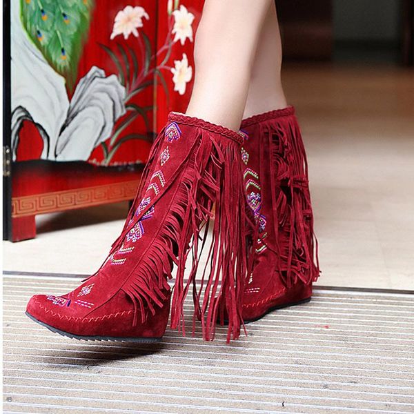 women tassel knee-high boots flock embroidery flats fashion sewing shoes slip on footwear female plus size 48 dropshipping, Black
women tassel knee-high boots flock embroidery flats fashion sewing shoes slip on footwear female plus size 48 dropshipping, Black