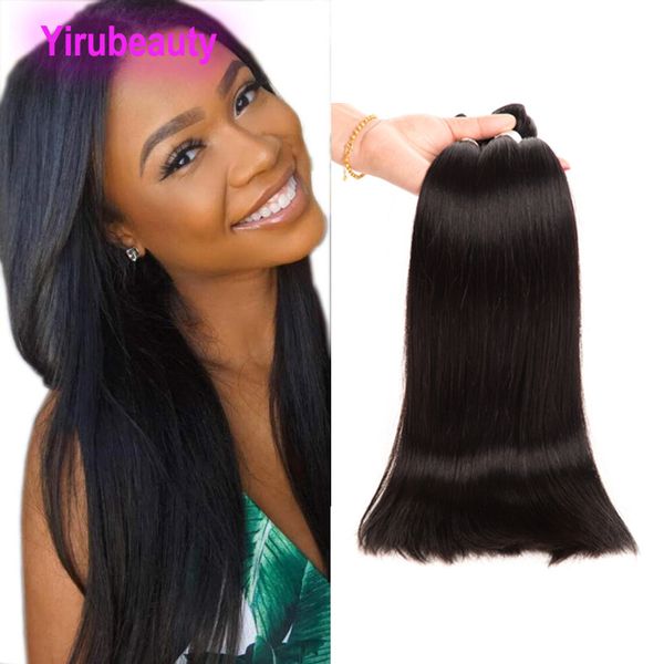 

malaysian virgin human hair extensions 3 pieces/lot long inch 32-38inch body wave straight natural color yirubeauty wholesale three pcs, Black