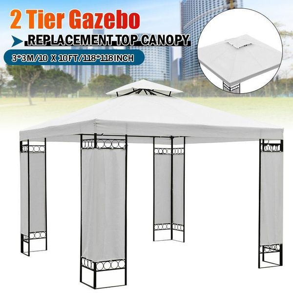 3x3m oxford double tier gazebo tents replacement canopy outdoor patio pavilion waterproof sunshade shelter cover
3x3m oxford double tier gazebo tents replacement canopy outdoor patio pavilion waterproof sunshade shelter cover