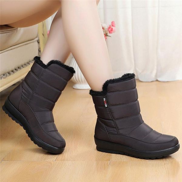 boots ankle women winter shoes solid color snow plush inside antiskid bottom keep warm ski bootie waterproof footwear a40, Black
boots ankle women winter shoes solid color snow plush inside antiskid bottom keep warm ski bootie waterproof footwear a40, Black