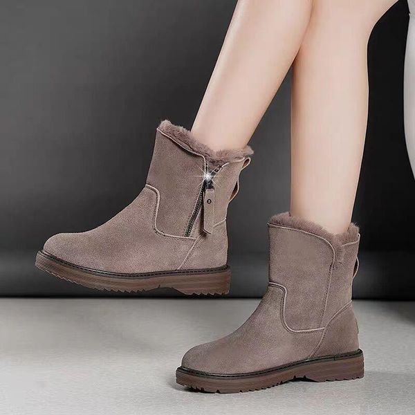 women ankle shoes femalesnow boots warm plush zipper pu leather sewing non slip soft outdoor casual platform comfortable new, Black
women ankle shoes femalesnow boots warm plush zipper pu leather sewing non slip soft outdoor casual platform comfortable new, Black