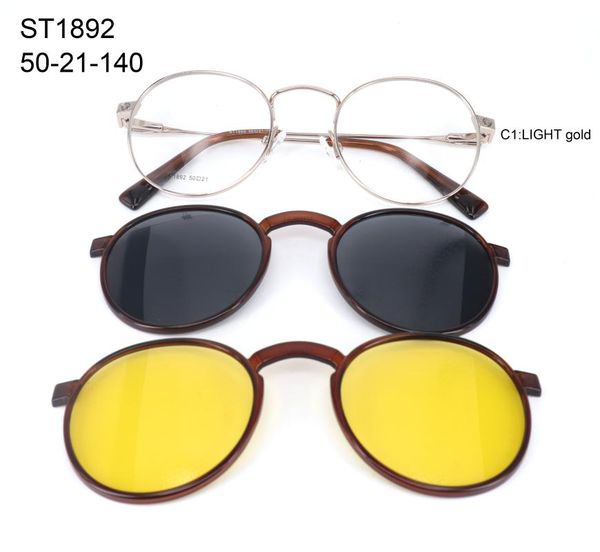 fashion sunglasses frames st1892 ann defee clip on sunglass polarized uv400 metal day and night vision prescription glas, Black
fashion sunglasses frames st1892 ann defee clip on sunglass polarized uv400 metal day and night vision prescription glas, Black