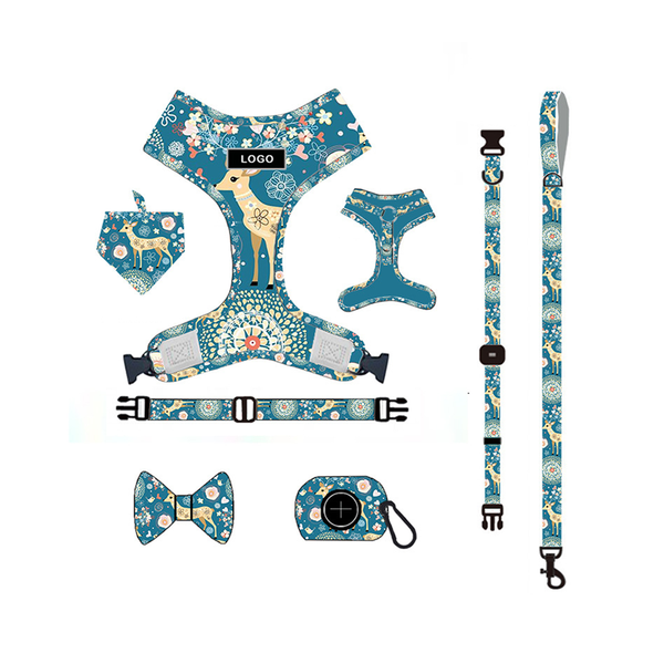 6 in 1 custom luxury pet bowtie tactical soft pet collar bandana set adjustable dog harness leash
6 in 1 custom luxury pet bowtie tactical soft pet collar bandana set adjustable dog harness leash