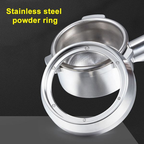 espresso funnel stainless steel coffee dosing ring with magenet compatible 53/51mm portafilter 2020i q0109
espresso funnel stainless steel coffee dosing ring with magenet compatible 53/51mm portafilter 2020i q0109