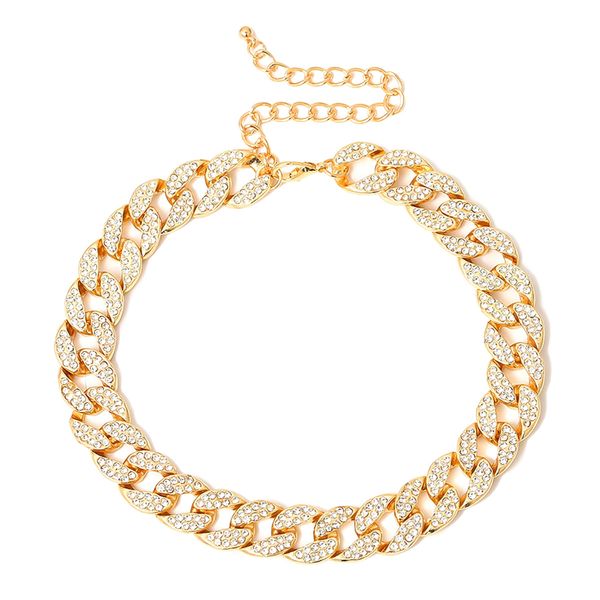 chains designer jewelry gold chain women necklaces punk micro-inlaid fashion full of diamond hip hop hipster necklace, Silver
chains designer jewelry gold chain women necklaces punk micro-inlaid fashion full of diamond hip hop hipster necklace, Silver