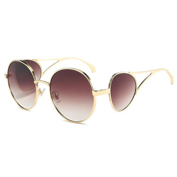 sunglasses 2021 design fashion round women vintage personality gradient metal sun glasses for female uv400, White;black
sunglasses 2021 design fashion round women vintage personality gradient metal sun glasses for female uv400, White;black