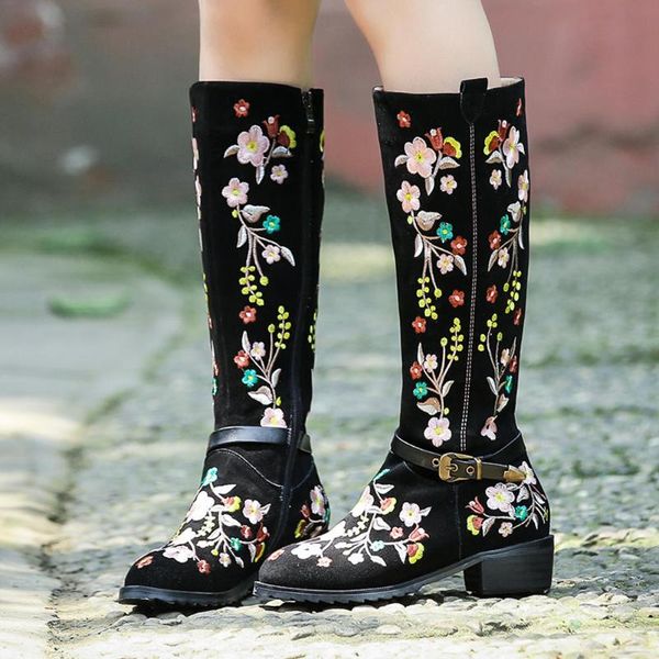boots lapolaka 2021 arrivals national style embroidered shoes ladies chunky heels belt buckle zipper woman, Black
boots lapolaka 2021 arrivals national style embroidered shoes ladies chunky heels belt buckle zipper woman, Black
