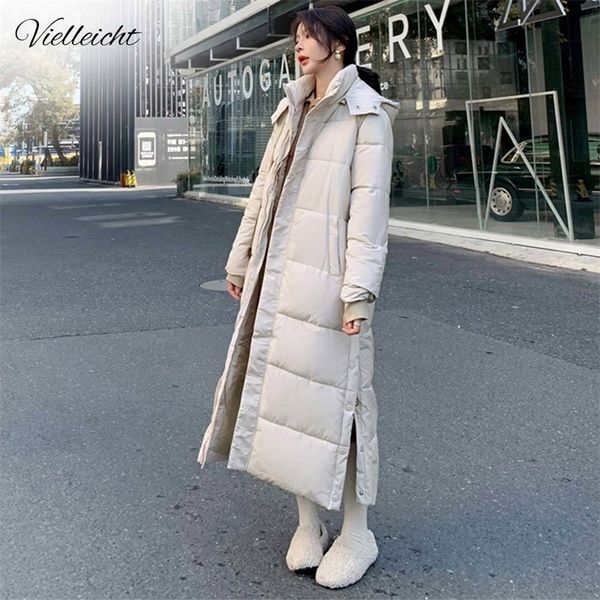 vielleicht new winter women jacket x-long hooded cotton padded female winter coat womens clothing warm parkas 201029, Black
vielleicht new winter women jacket x-long hooded cotton padded female winter coat womens clothing warm parkas 201029, Black