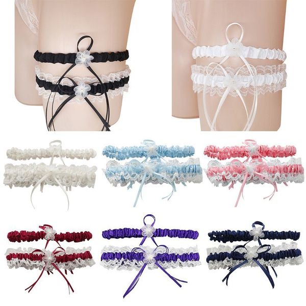 8 colors wedding bridal thigh garters set pleated ruffles lace bowknot floral imitation pearl elastic leg ring prom party favors, Black;white
8 colors wedding bridal thigh garters set pleated ruffles lace bowknot floral imitation pearl elastic leg ring prom party favors, Black;white