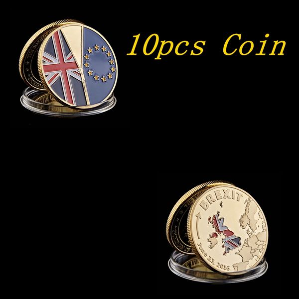 10pcs june 23 2016 uk brexit national vote independent craft gold plated commemorative coin collection with protection capsule
10pcs june 23 2016 uk brexit national vote independent craft gold plated commemorative coin collection with protection capsule