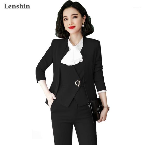 lenshin quality office set ladies work wear women elegant pant suits formal female blazer jacket vest trousers 3 pieces1, White
lenshin quality office set ladies work wear women elegant pant suits formal female blazer jacket vest trousers 3 pieces1, White